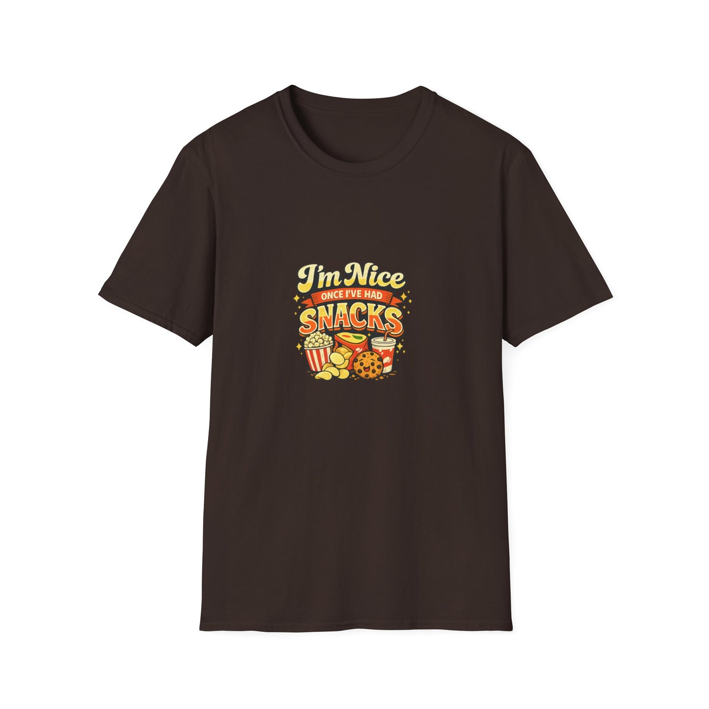I’m Nice Once I’ve Had Snacks Retro Graphic Tee