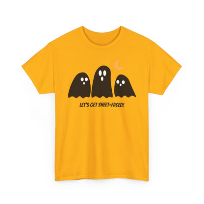 Let's Get Sheet-Faced Unisex Heavy Cotton Tee
