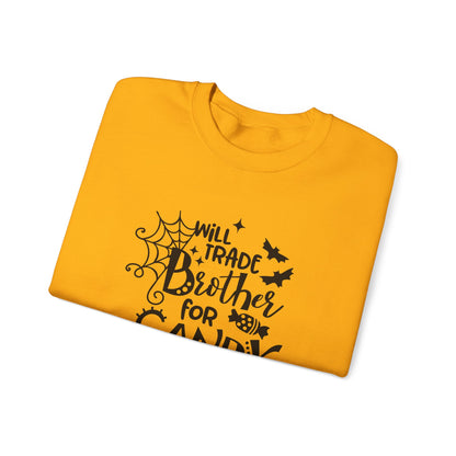 Will Trade Brother for Candy Funny Halloween Sweatshirt