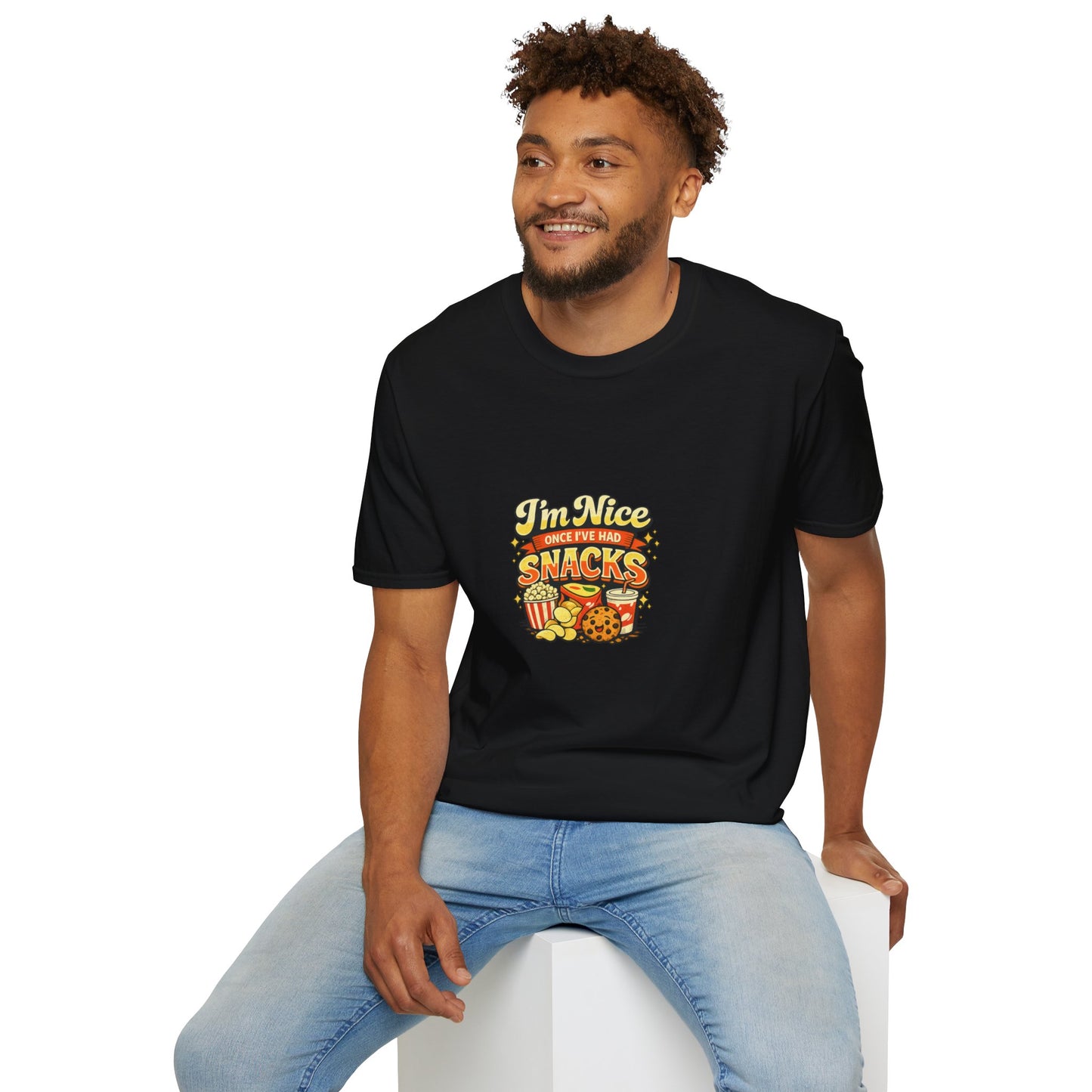 I’m Nice Once I’ve Had Snacks Retro Graphic Tee