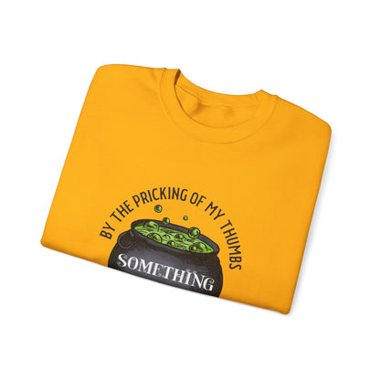 Something Wicked This Way Comes Halloween Sweatshirt | Witch Cauldron Crewneck