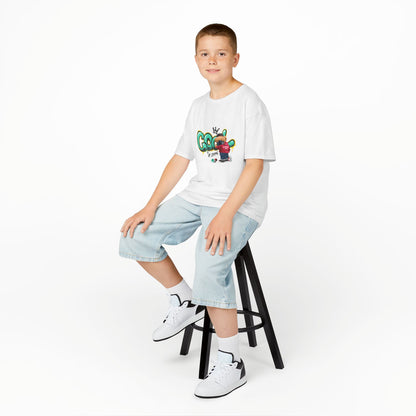 COOL Teddy Bear Graphic Kids' T-Shirt – "Authentic Boy" for Little Trendsetters!