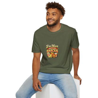I’m Nice Once I’ve Had Snacks Retro Graphic Tee