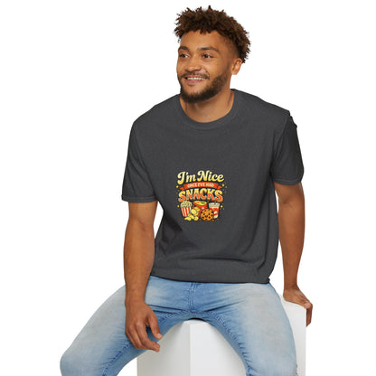 I’m Nice Once I’ve Had Snacks Retro Graphic Tee