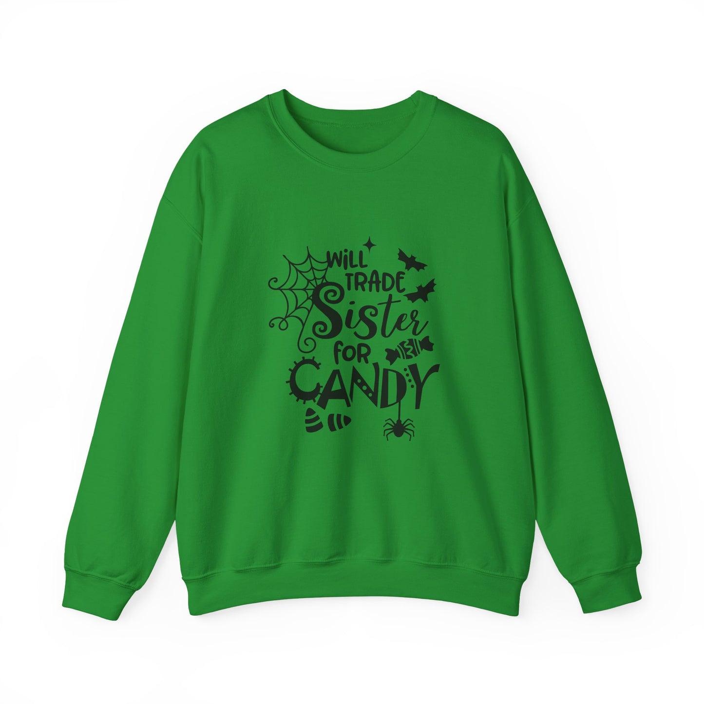 Will Trade Sister for Candy Halloween Sweatshirt – Funny Graphic Crewneck