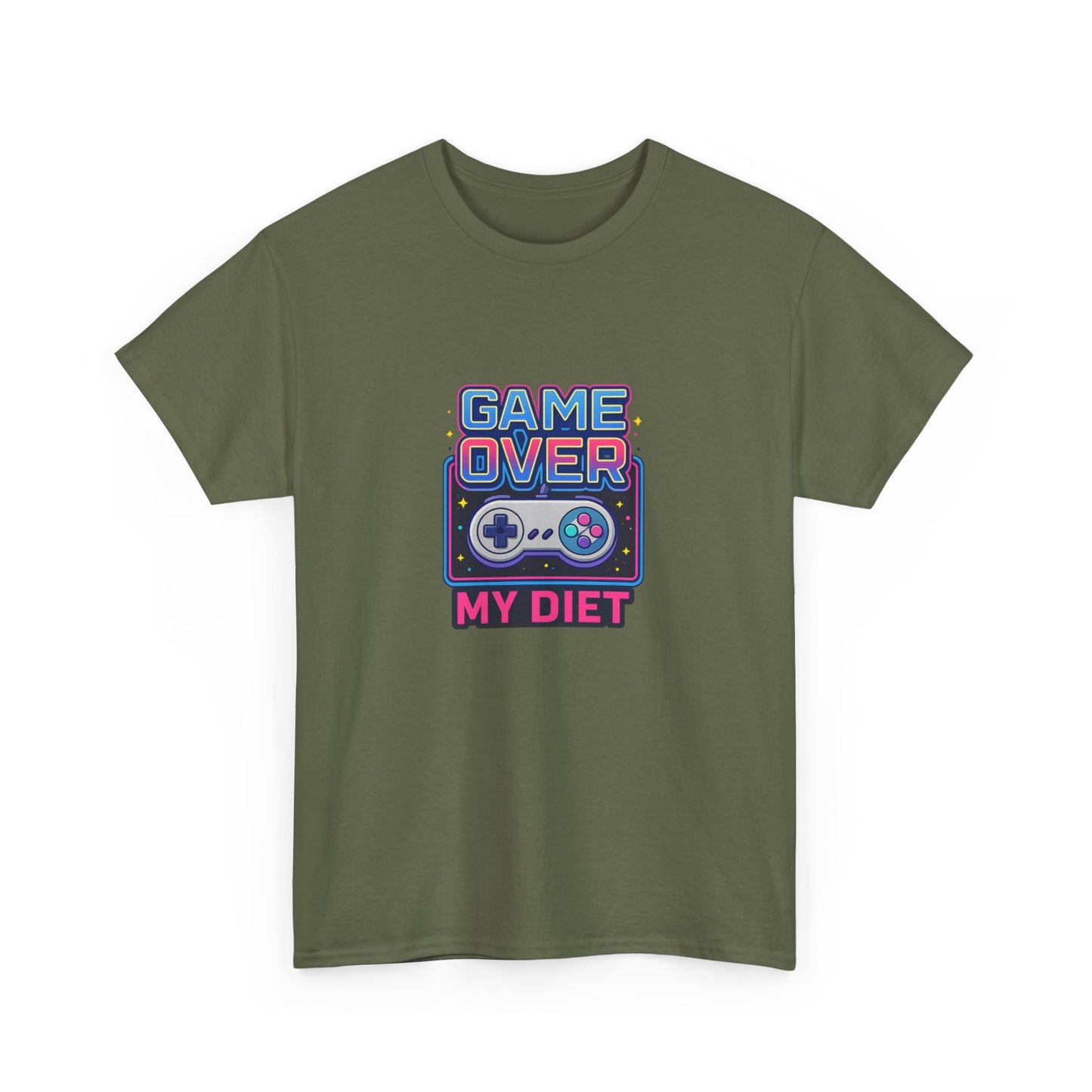 Game Over My Diet Shirt – Funny Gamer Food Graphic Tee