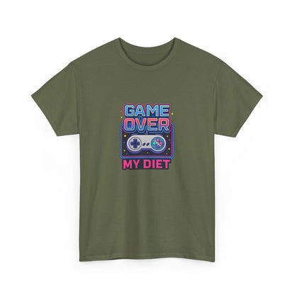 Game Over My Diet Shirt – Funny Gamer Food Graphic Tee