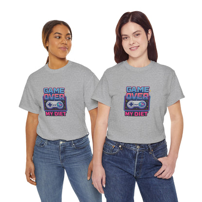 Game Over My Diet Shirt – Funny Gamer Food Graphic Tee