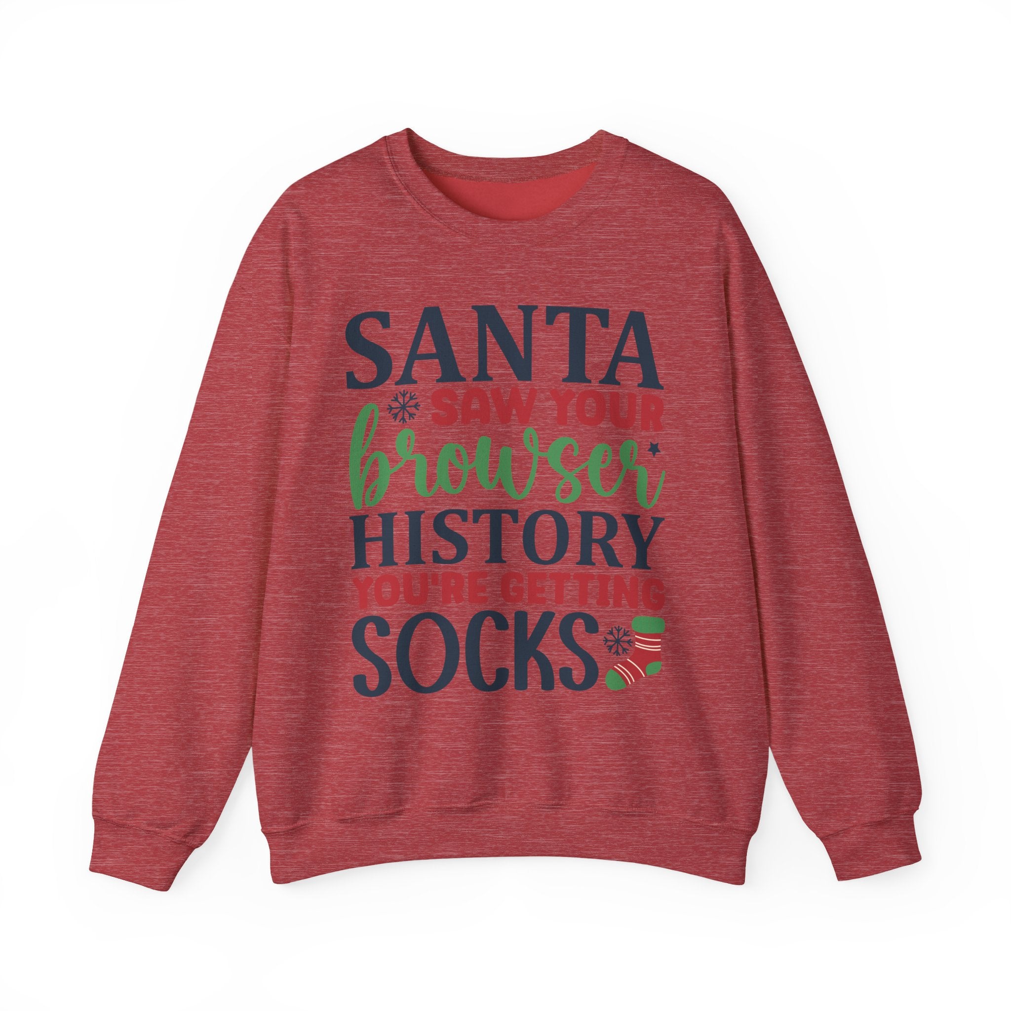 Santa Saw Your Browser History Sweatshirt – Funny Christmas Crewneck Gift
