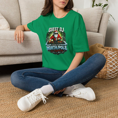 Guest DJ From the North Pole Christmas Shirt | Funny DJ Holiday Tee