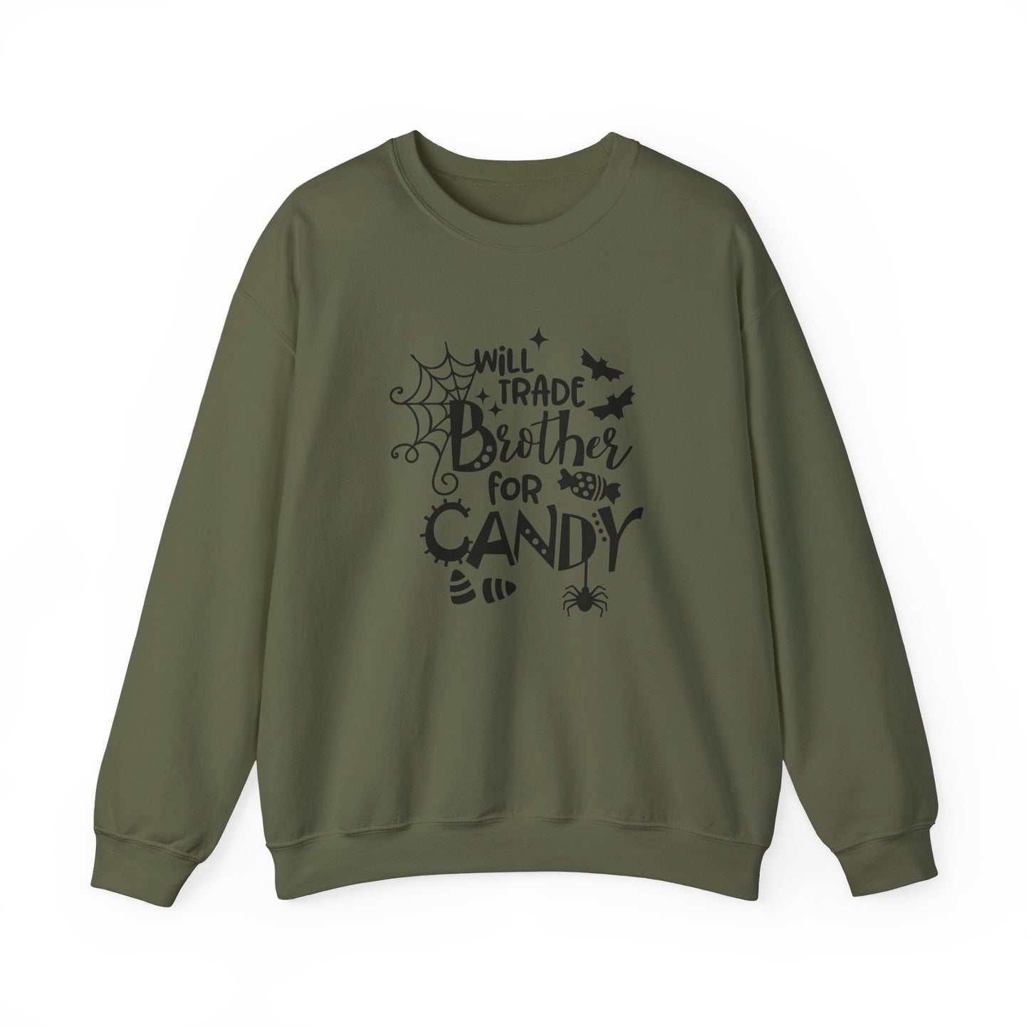Will Trade Brother for Candy Funny Halloween Sweatshirt