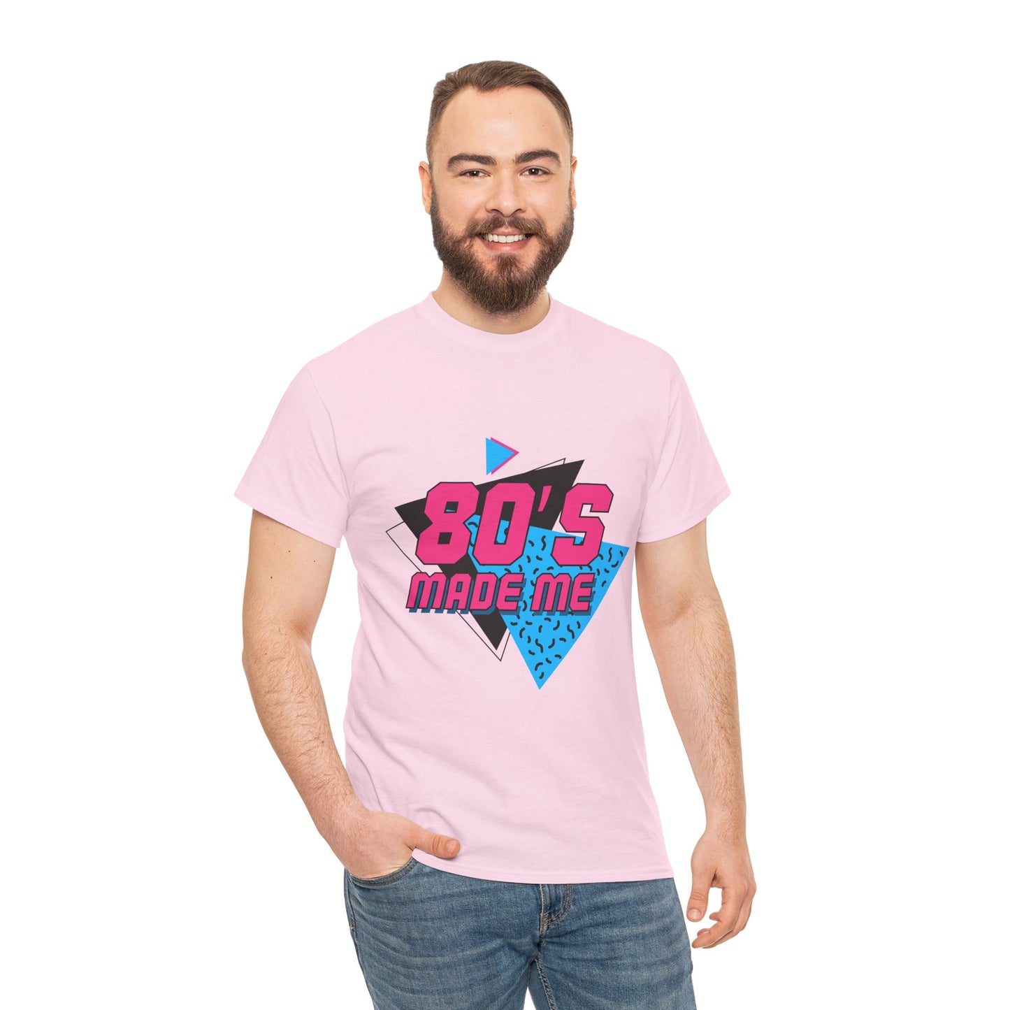 Retro 80’s Made Me T-Shirt – Vintage Neon Throwback Tee