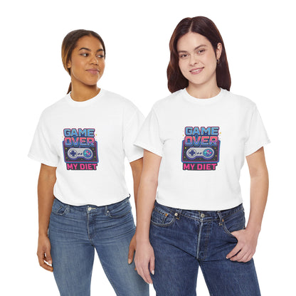 Game Over My Diet Shirt – Funny Gamer Food Graphic Tee
