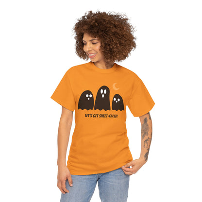 Let's Get Sheet-Faced Unisex Heavy Cotton Tee