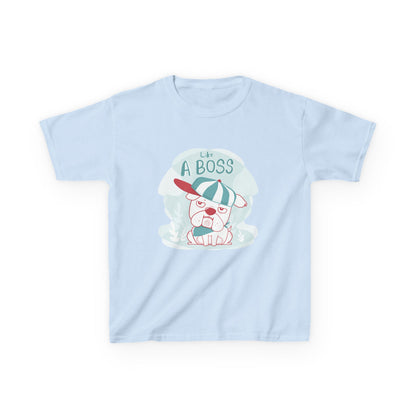Like a Boss: Cool Cartoon Bulldog Graphic Kids' T-Shirt