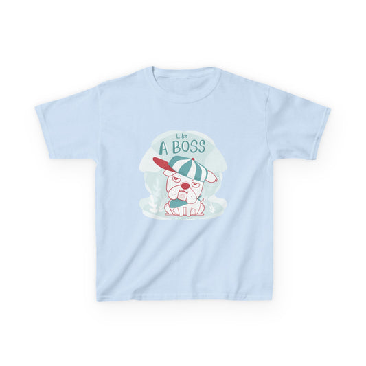 Like a Boss: Cool Cartoon Bulldog Graphic Kids' T-Shirt