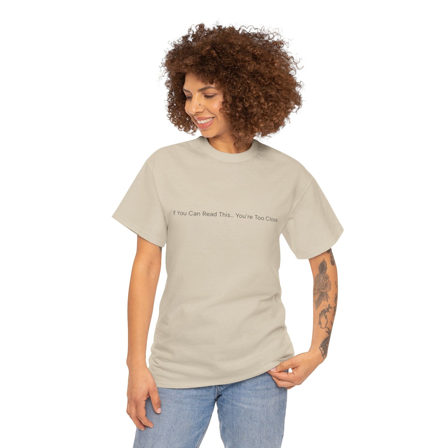 If You Can Read This You’re Too Close Shirt – Funny Personal Space Graphic Tee