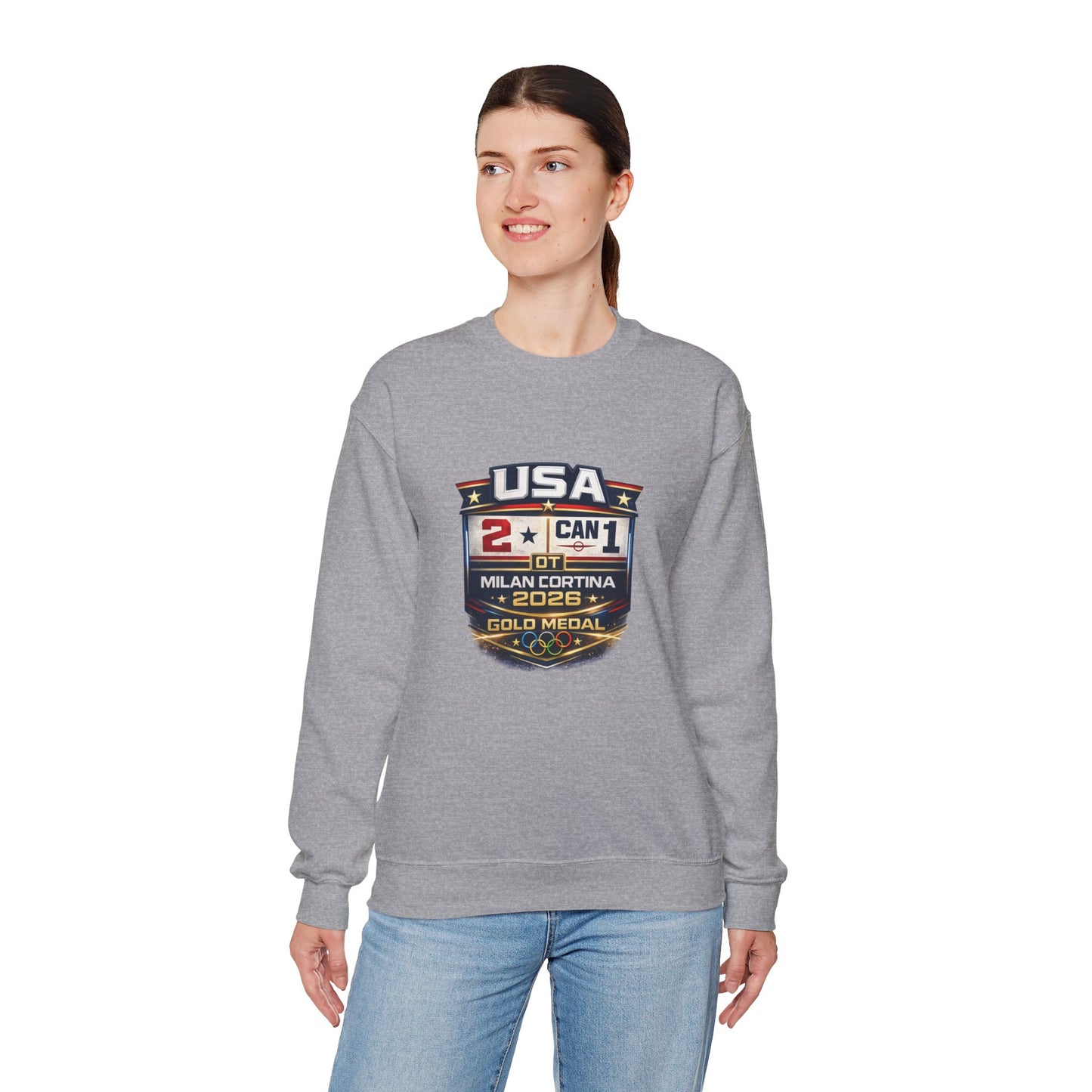 USA Hockey 2026 Gold Championship Sweatshirt – 2-1 OT Classic
