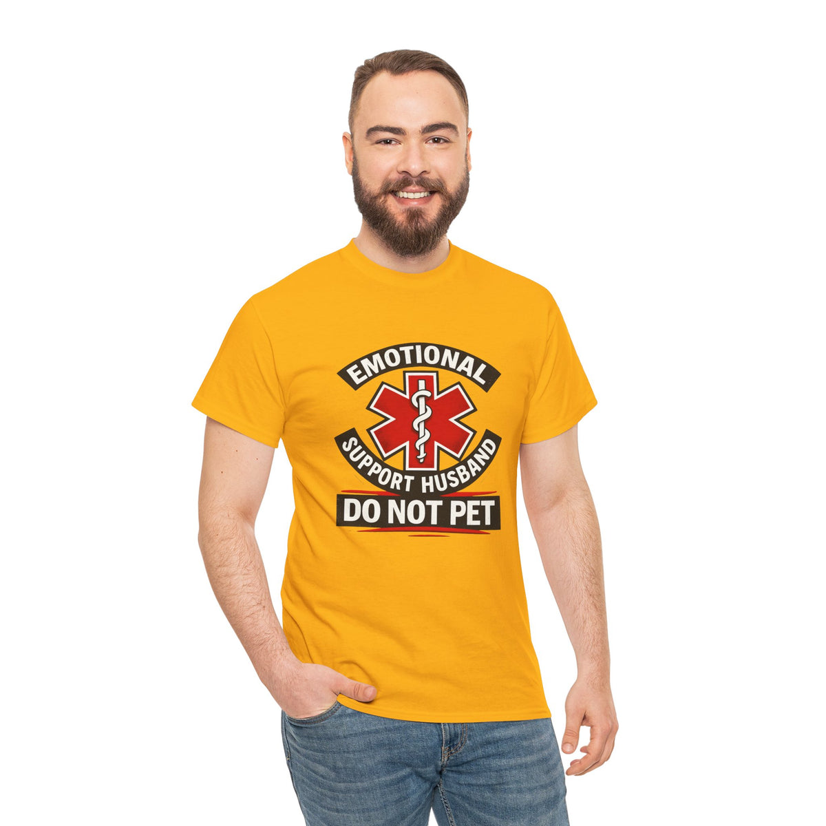 Emotional Support Husband “Do Not Pet” Shirt – Funny Husband Tee
