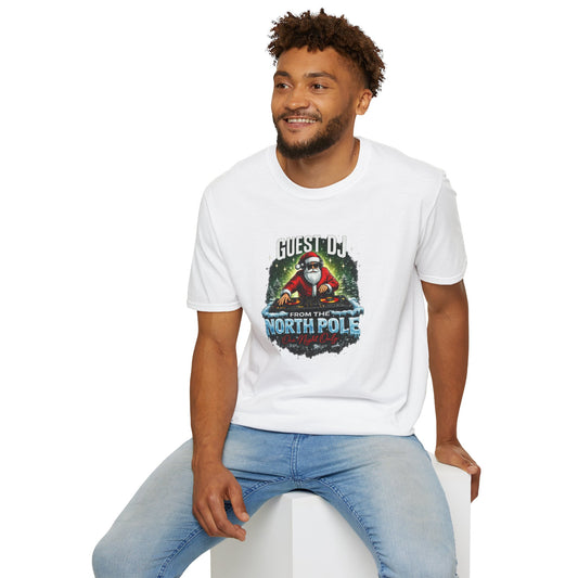 Guest DJ From the North Pole Christmas Shirt | Funny DJ Holiday Tee