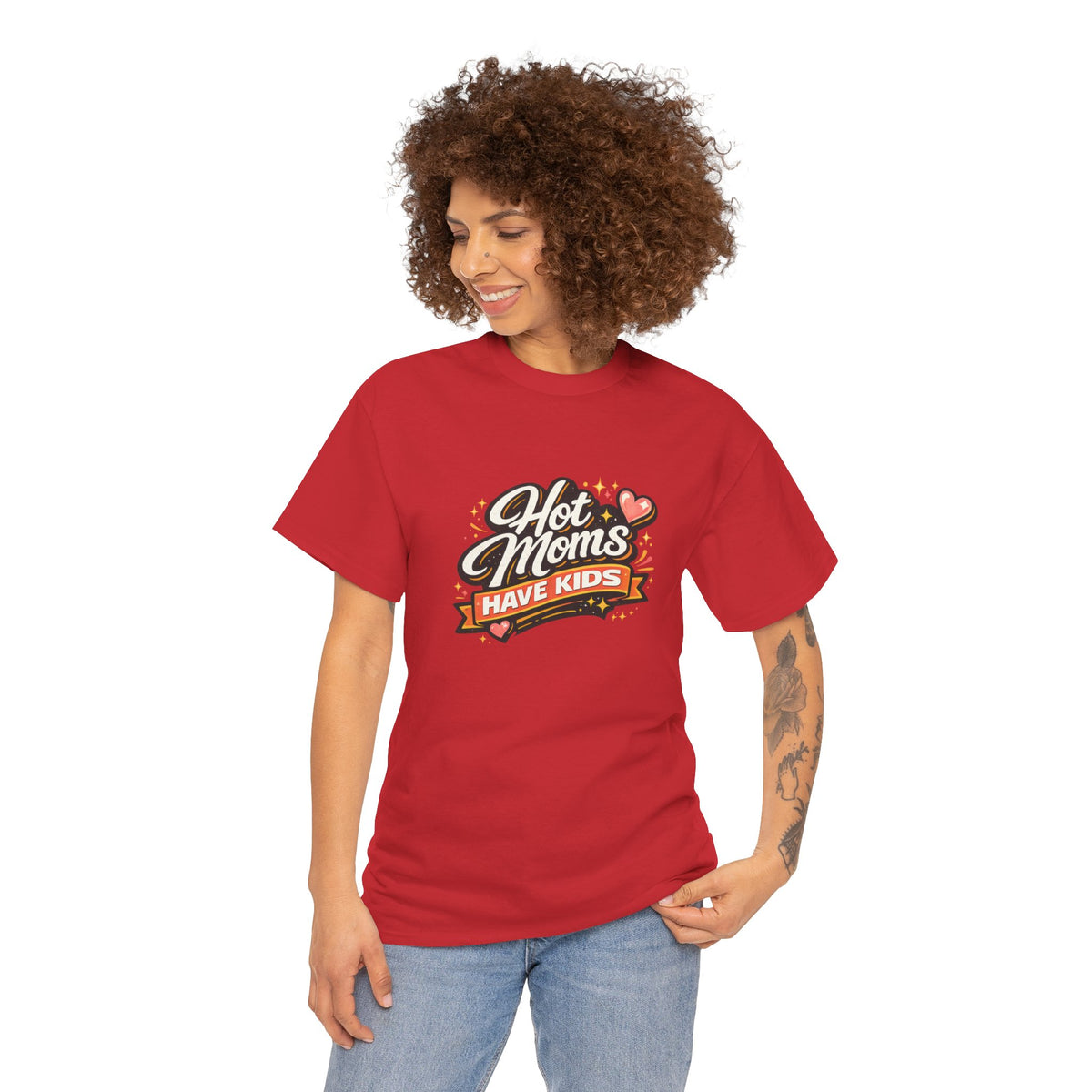 Hot Moms Have Kids Funny Mom Shirt – Trendy Motherhood Tee