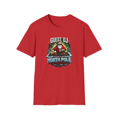 Guest DJ From the North Pole Christmas Shirt | Funny DJ Holiday Tee