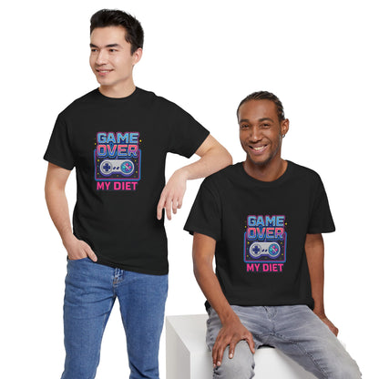 Game Over My Diet Shirt – Funny Gamer Food Graphic Tee