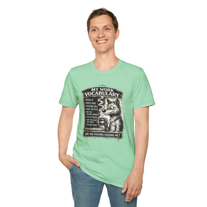 My Work Vocabulary Shirt | Funny Office Humor Graphic Tee