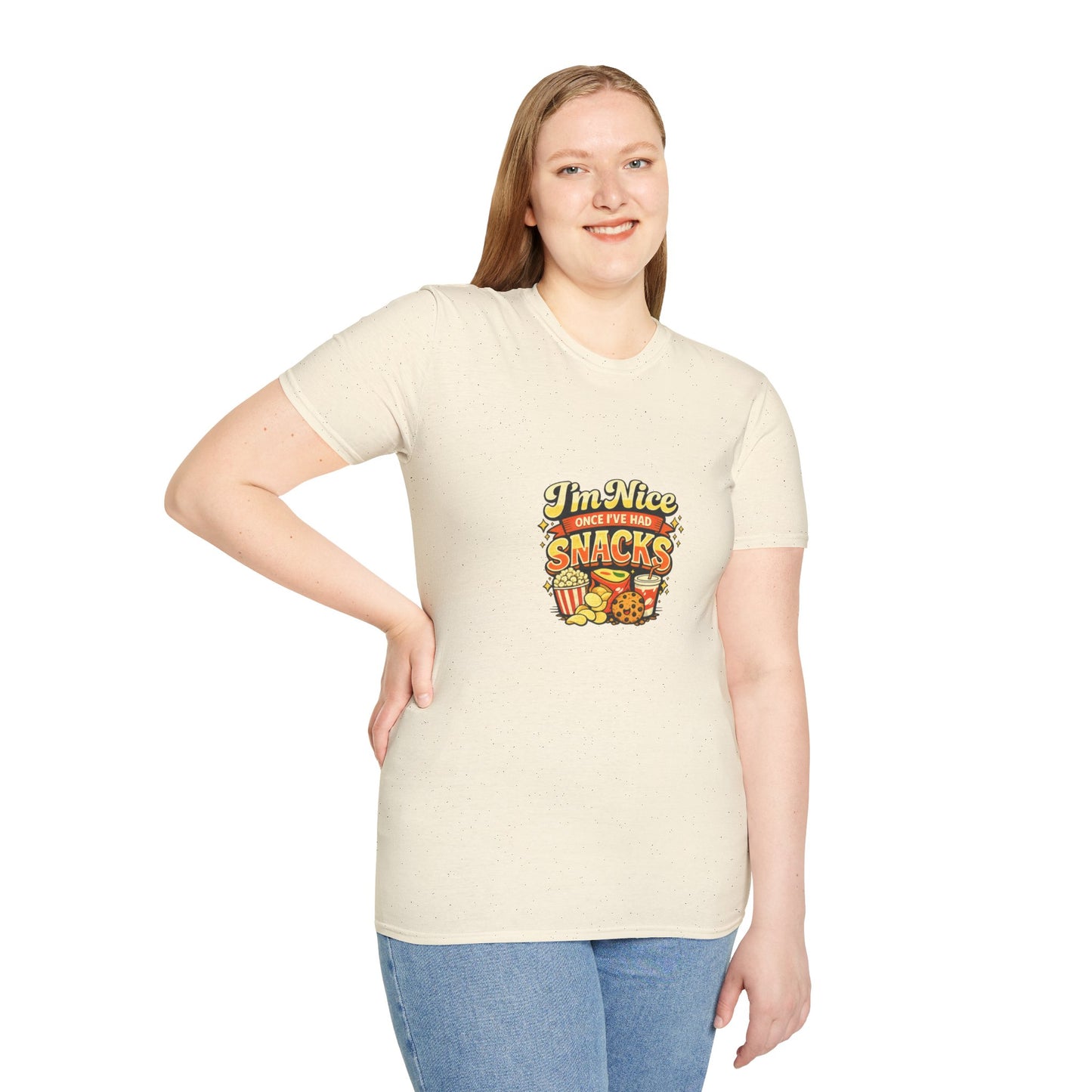 I’m Nice Once I’ve Had Snacks Retro Graphic Tee