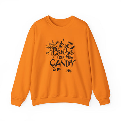 Will Trade Brother for Candy Funny Halloween Sweatshirt