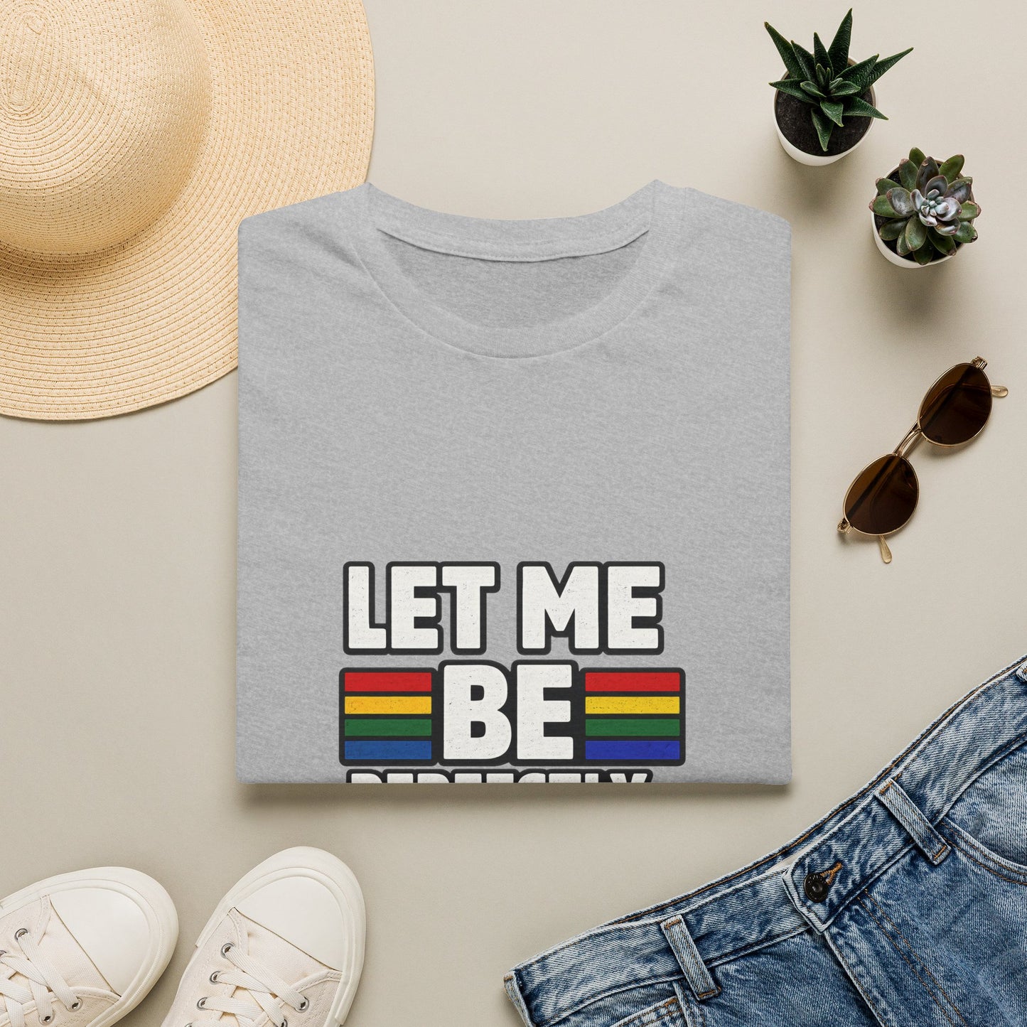 Let Me Be Perfectly Queer Shirt – LGBTQ Pride Rainbow Graphic Tee
