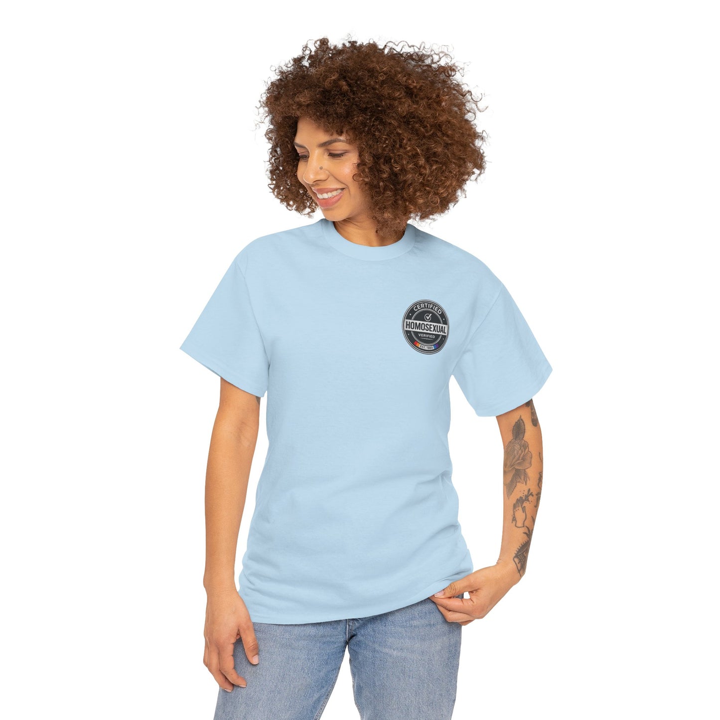 Certified Homosexual Shirt – Funny LGBTQ Pride Seal Graphic Tee