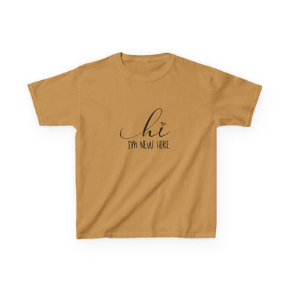 Hi I'm New Here: Fun and Friendly Kids' T-Shirt –  for Little Adventurers!