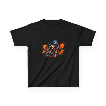 Ride in Style: Cool Motorcycle Racer Graphic Kids' T-Shirt