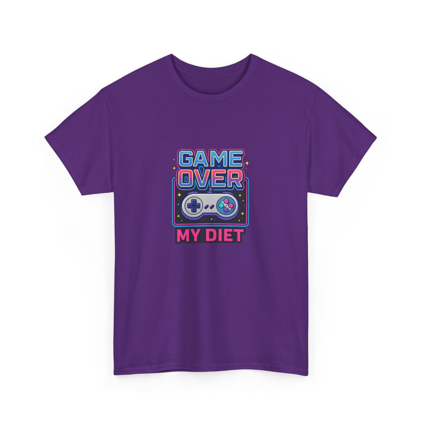 Game Over My Diet Shirt – Funny Gamer Food Graphic Tee