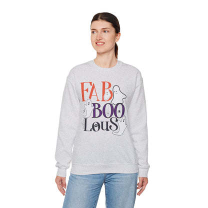 Fab-Boo-Lous Halloween Sweatshirt | Cute Ghost Spooky Season Crewneck