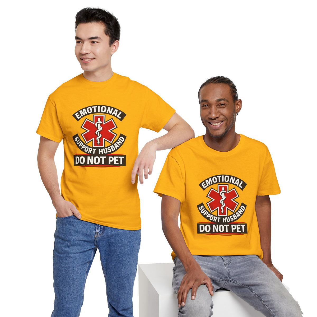 Emotional Support Husband “Do Not Pet” Shirt – Funny Husband Tee