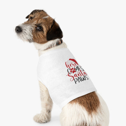 Here Comes Santa Paws Pet Christmas Tank Top