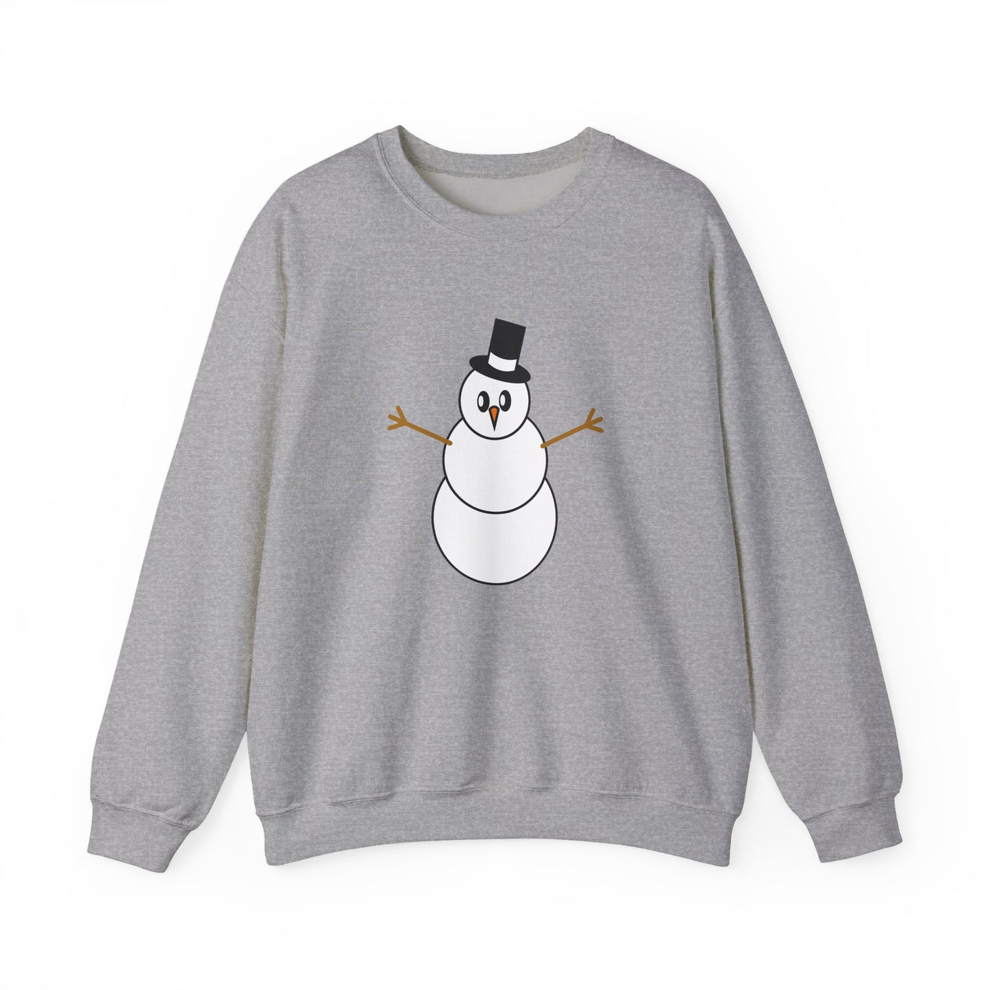 Minimalist Snowman Sweatshirt – Classic Winter Holiday Cozy Pullover