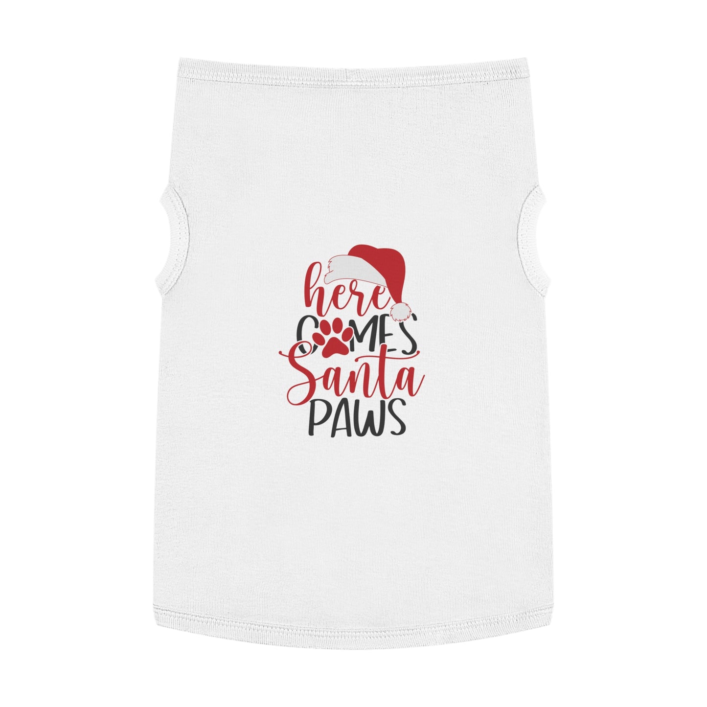 Here Comes Santa Paws Pet Christmas Tank Top