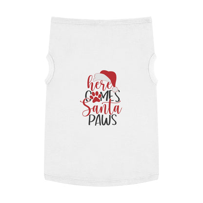 Here Comes Santa Paws Pet Christmas Tank Top