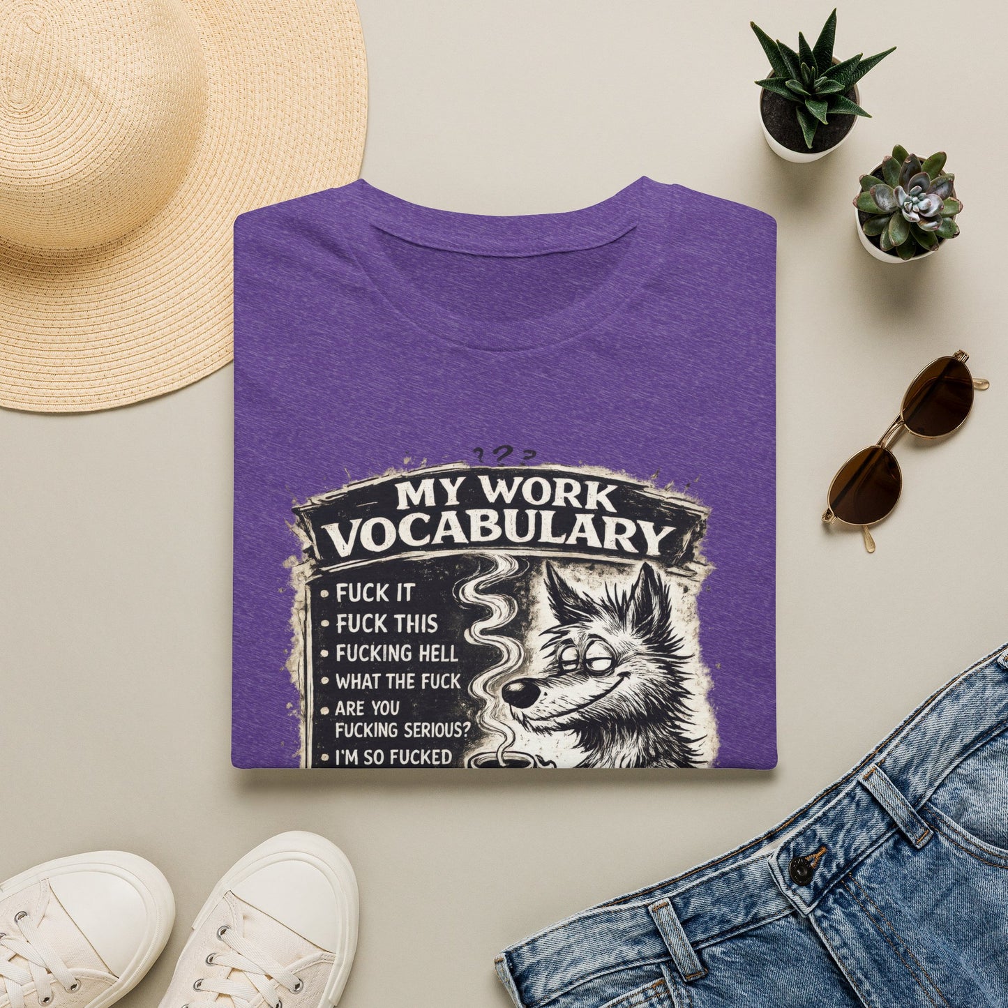 My Work Vocabulary Shirt | Funny Office Humor Graphic Tee