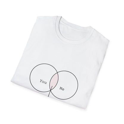 You + Me = Kapowww! T-Shirt – Funny Geek Love Venn Diagram Tee