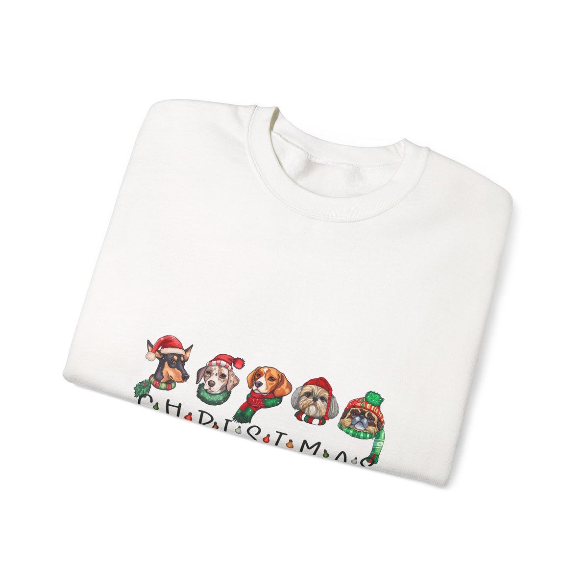Dog Lovers Christmas Sweatshirt – Cute Holiday “Merry Pupmas” Pullover