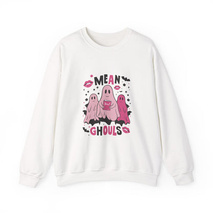 Mean Ghouls Halloween Sweatshirt | Cute Ghost Crewneck for Spooky Season