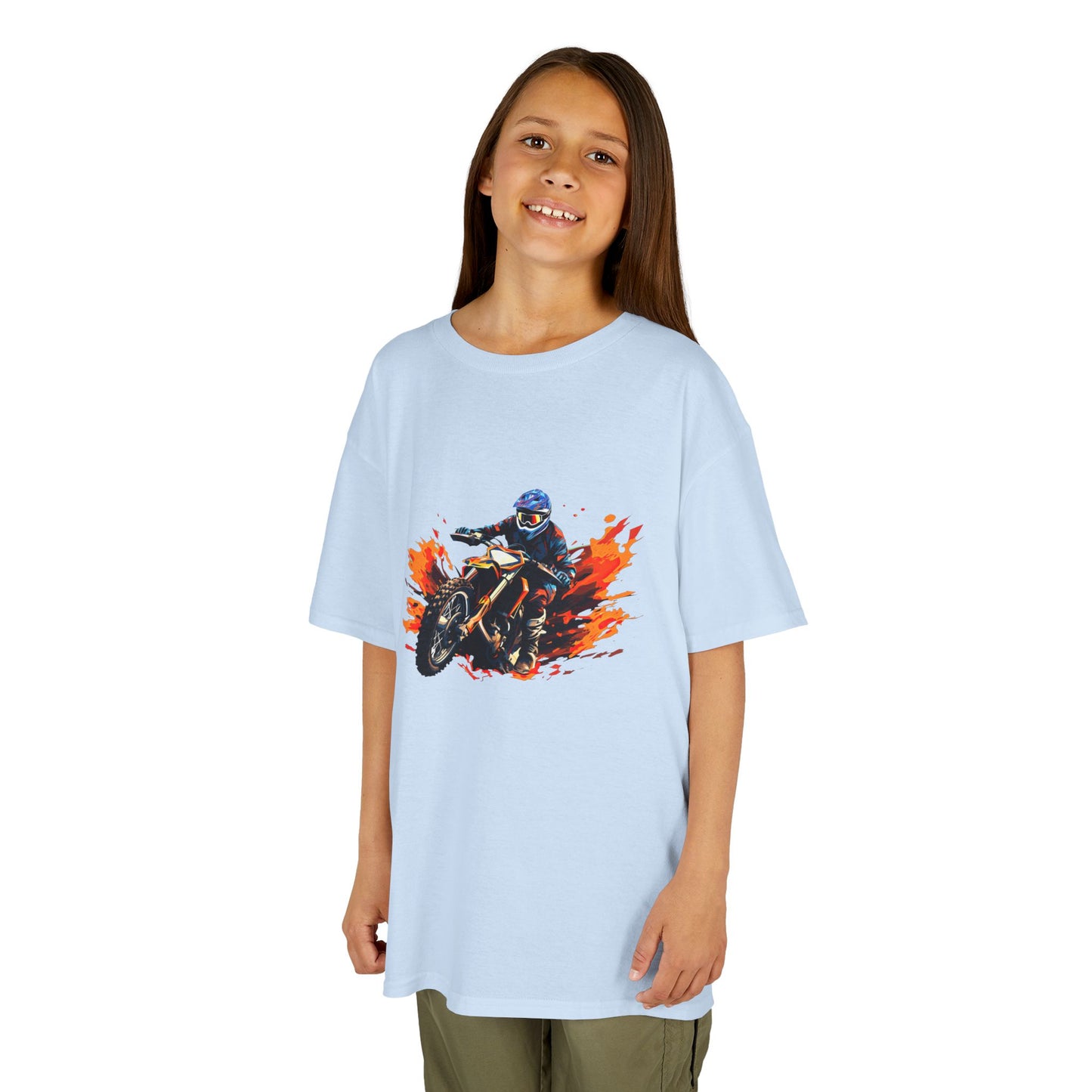 Ride in Style: Cool Motorcycle Racer Graphic Kids' T-Shirt