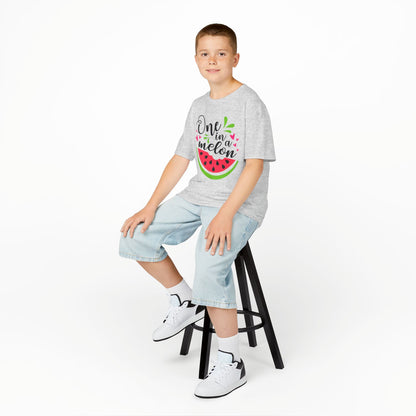 One in a Melon: Fun Cartoon Watermelon Graphic Kids' T-Shirt