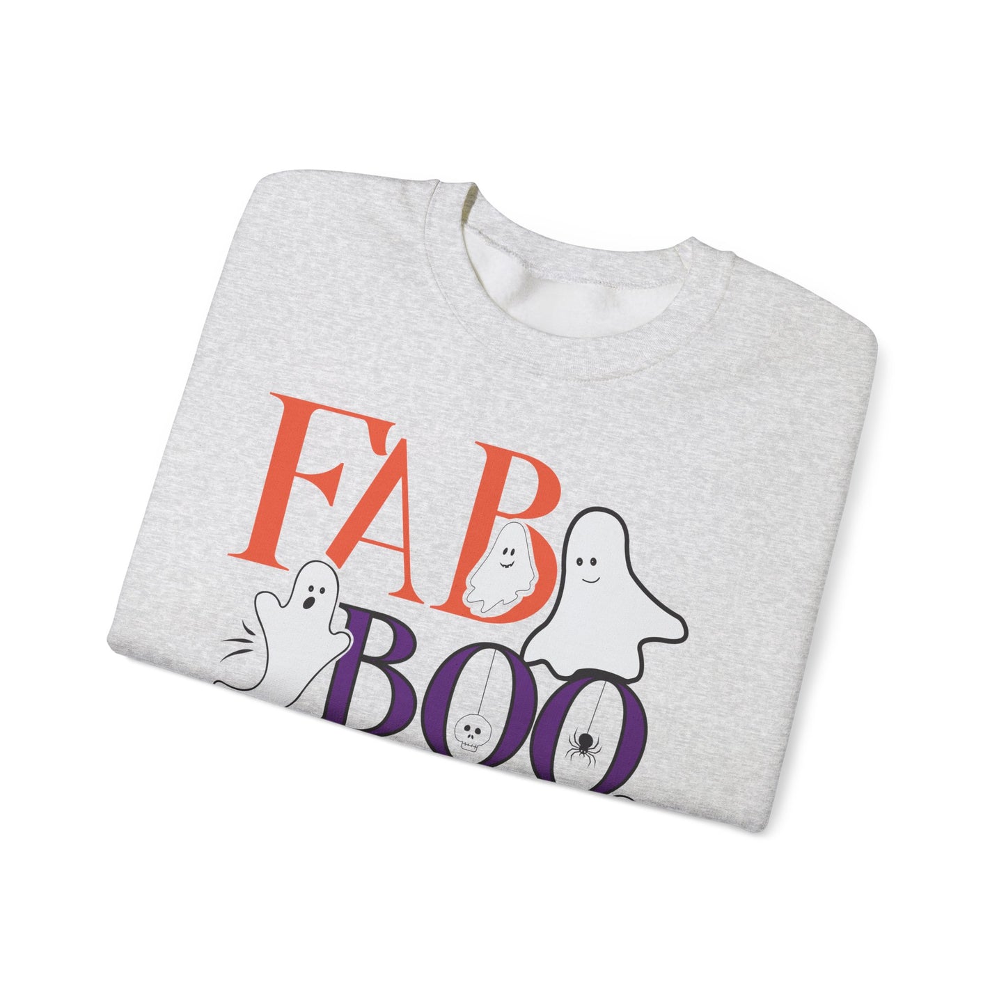 Fab-Boo-Lous Halloween Sweatshirt | Cute Ghost Spooky Season Crewneck