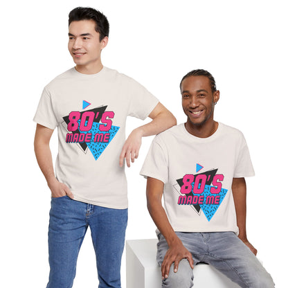 Retro 80’s Made Me T-Shirt – Vintage Neon Throwback Tee