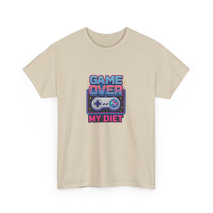 Game Over My Diet Shirt – Funny Gamer Food Graphic Tee